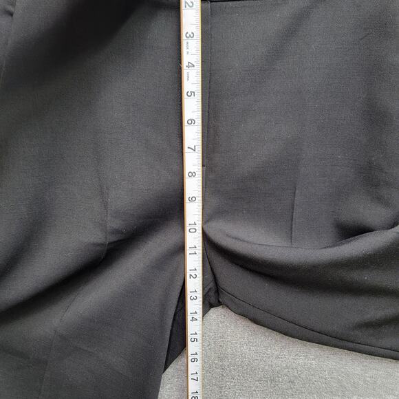 THEORY WIDE LEG CROP WOOL BLEND PANTS, SIZE 4 - Picture 7 of 10